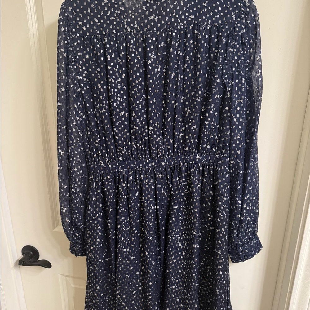 Kate Spade Navy and White Long Sleeve Dress - Picture 2 of 7